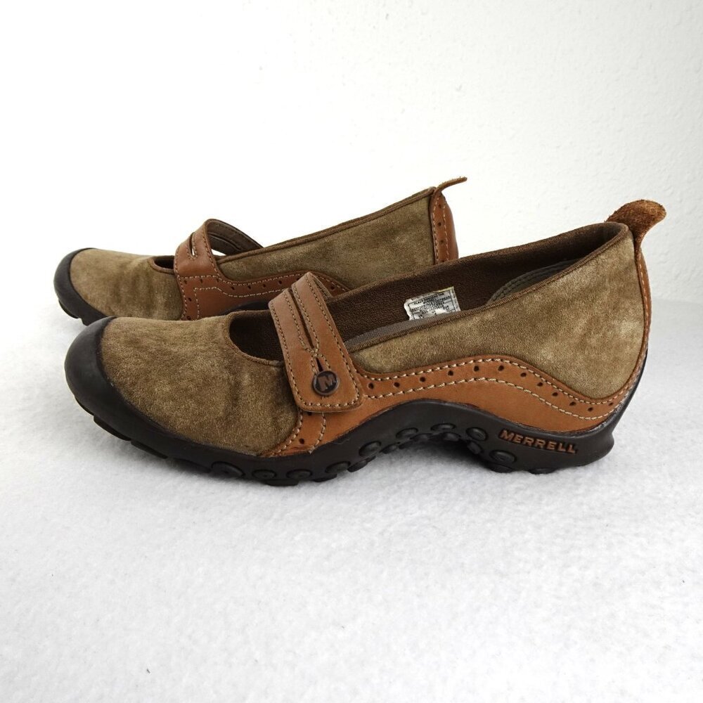 MERRELL Plaza Bandeau Mary Jane's Beige Hiking Casual Shoes Women's 6.5 M - Picture 4 of 8
